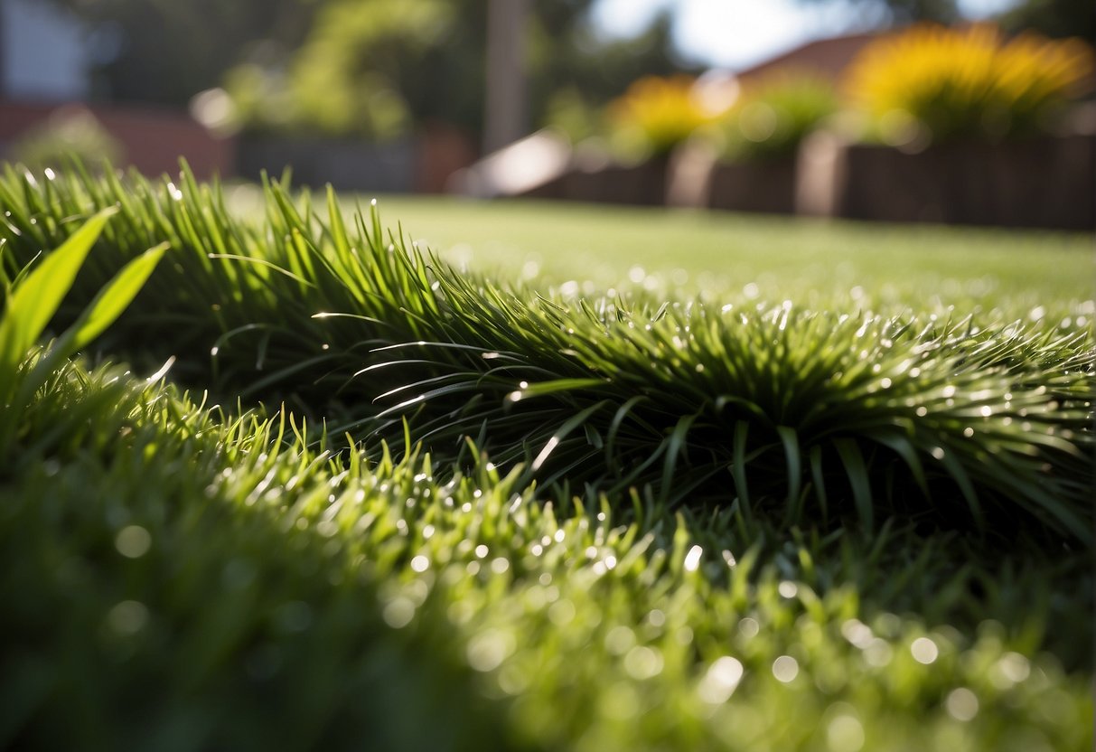 A lush green artificial turf stretches across a backyard in Kuranda QLD 4881, showcasing its low maintenance and cost-effective benefits